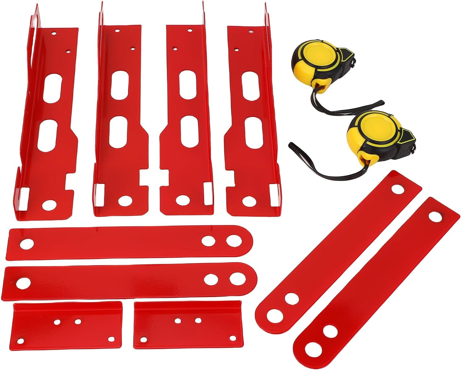 AUNMAS Upgraded Wheel Alignment Tool Plate, Toe Alignment Tool with 2 Tape Measures for Automotive Truck SUV, Easy to Operate and Durable Iron Material