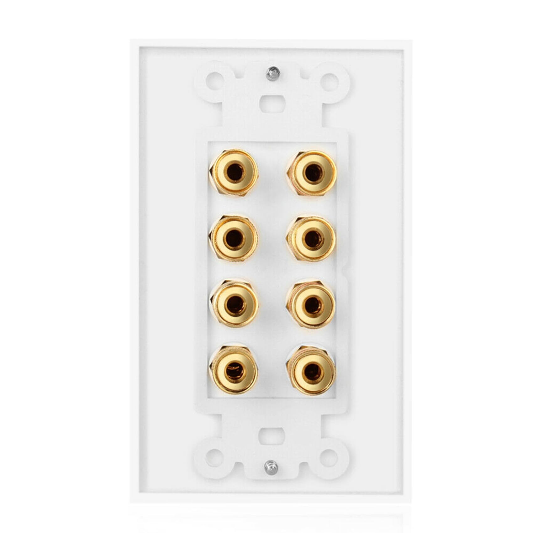 4X Płyta Ścienna do Głośników z 8 Słupkami Płyta Ścienna do Domowego Panel Audio na 4 Głośniki