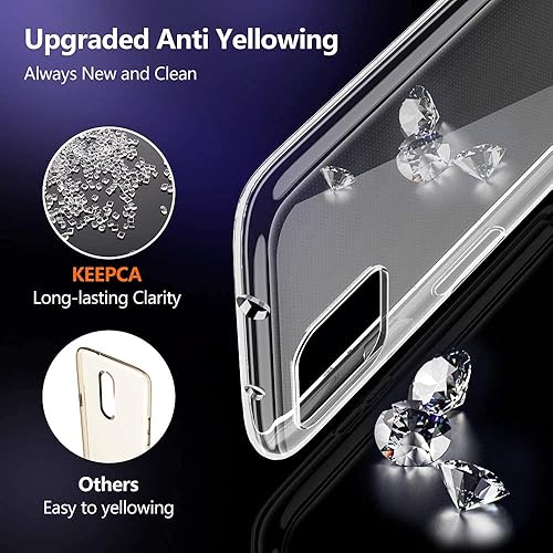 Miniatura 6 de Funda transparente para Google Pixel 4a 5G, no compatible con Pixel 4a, delgada, suave, silicona flexible, gel de poliuretano termoplástico, a