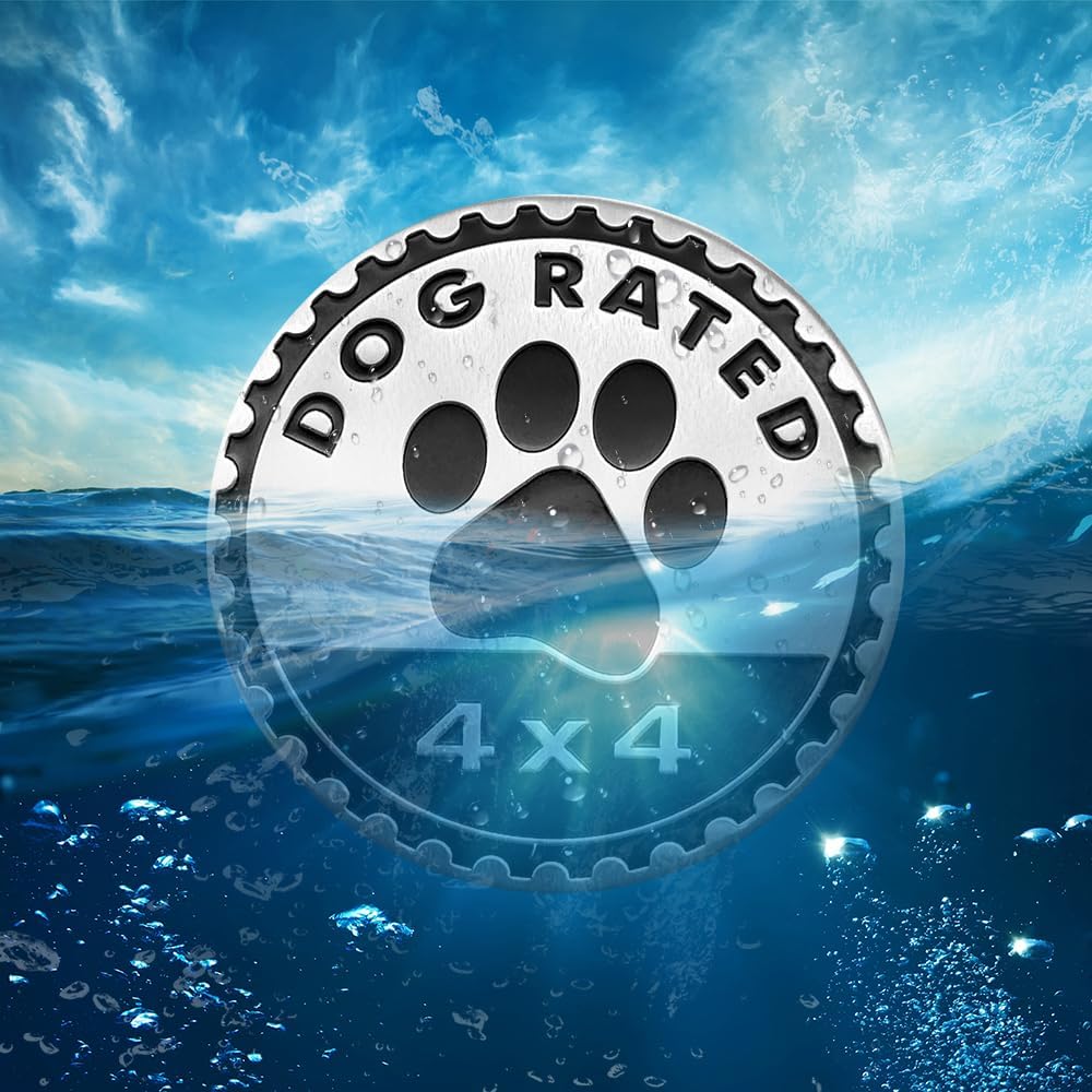 Dogs Badge Rated Car Emblem, Car Exterior Emblems Badge, 4 x 4 3D Metal Car Badge Decals Stickers Round Emblem Decals, Auto 3D Round Emblem Decals for Most Vehicles (Dog Rated) image 5