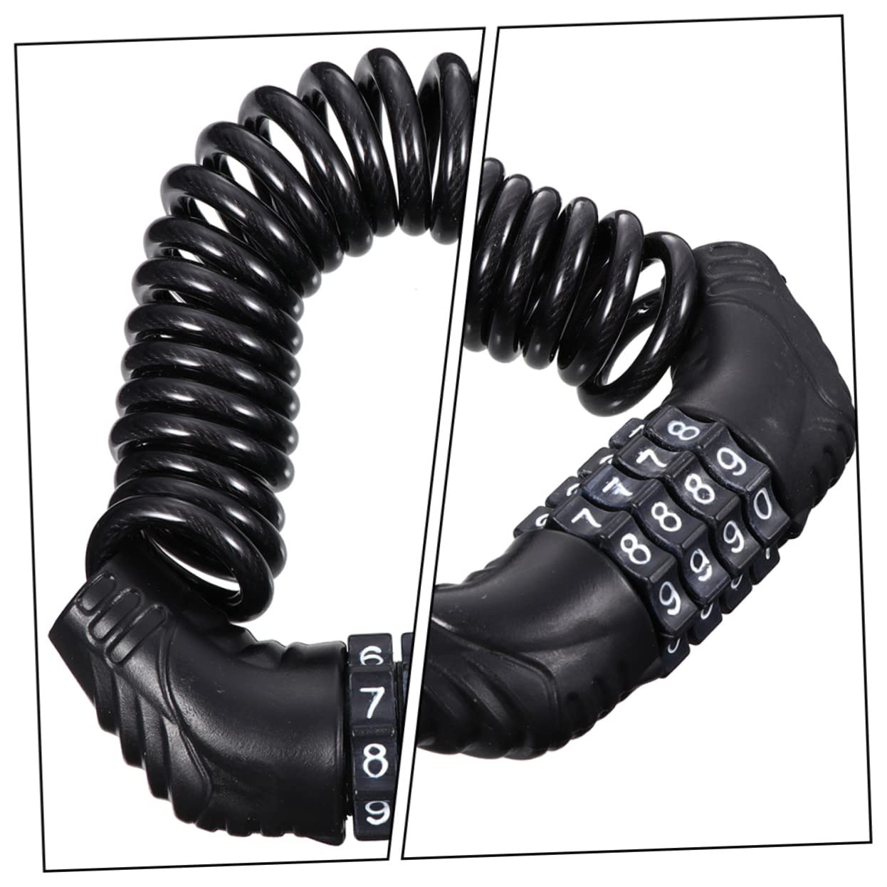 Abaodam 2sets 2pcs Bike Lock Lightweight Password Lock Extendable Steel Design Theft Protection for Bicycles Weather Resistant for Outdoor Use Secure 2pcs*2