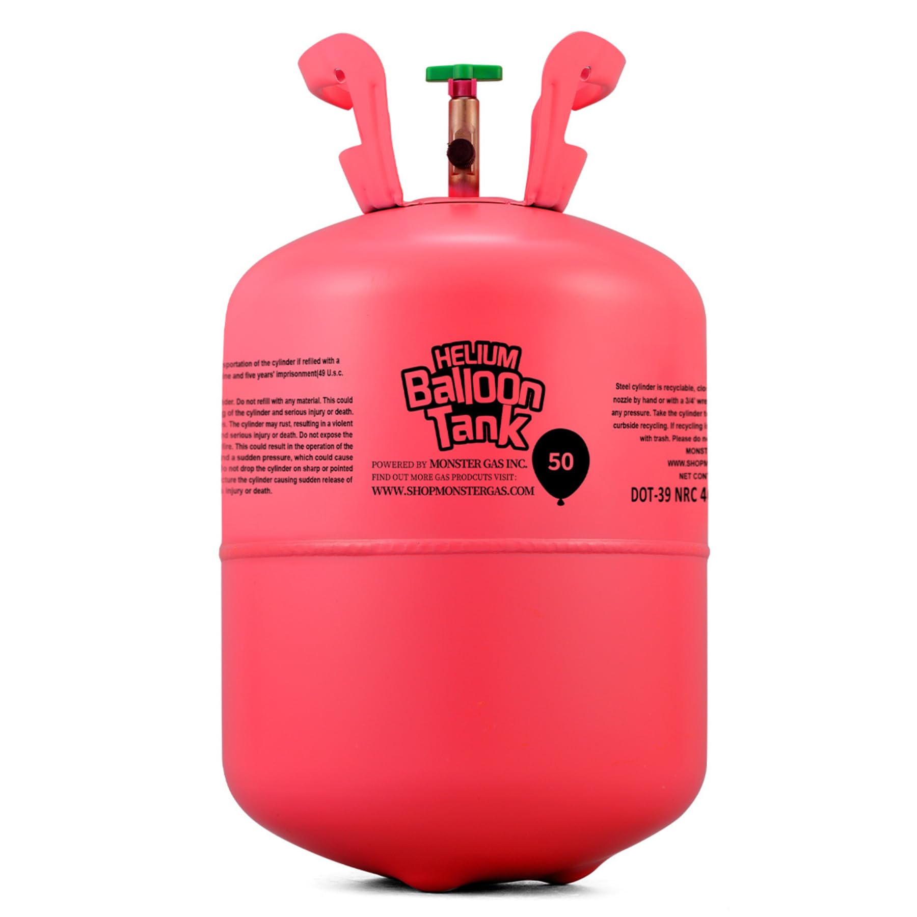13L Helium Tank for Balloons at Home, Premium 99.99% Pure Helium Gas Kit, Inflates 50 9“Latex Balloons, Ideal for Birthdays, Weddings, Baby Showers (1-Pack)