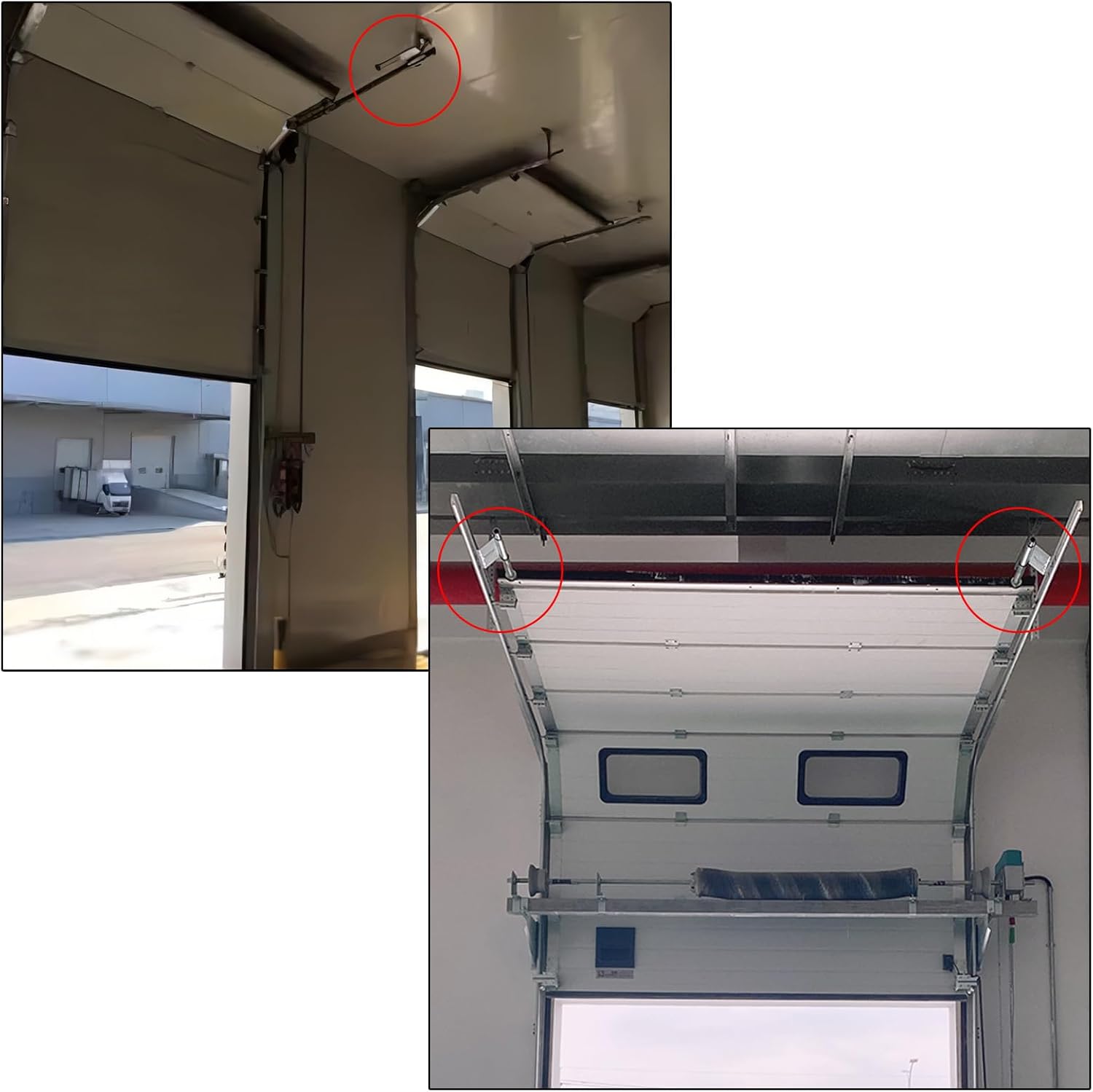 Pair of Garage Door Plunger Bumper Pusher Spring Left and Right Garage Door Opener System Parts (9 Inch)