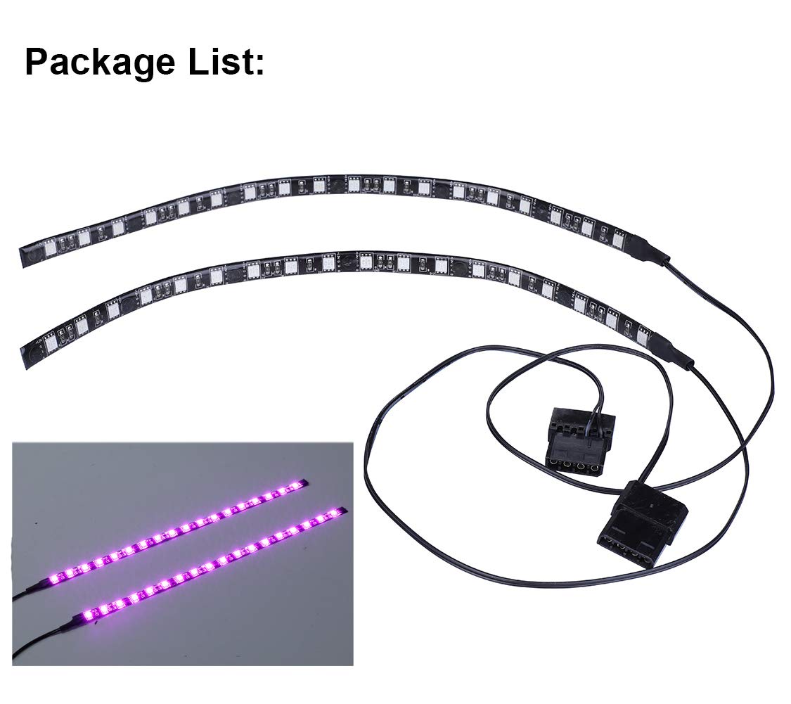 LEDdess LED Light Strip Computer Lighting Pink with for PC