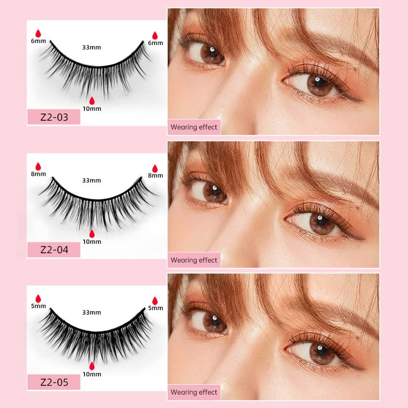 Miniatura 7 de Reusable Self Adhesive Eyelashes No Eyeliner Or Glue Needed False Eyelashes Easy To Put On Natural Look Self Adhesive