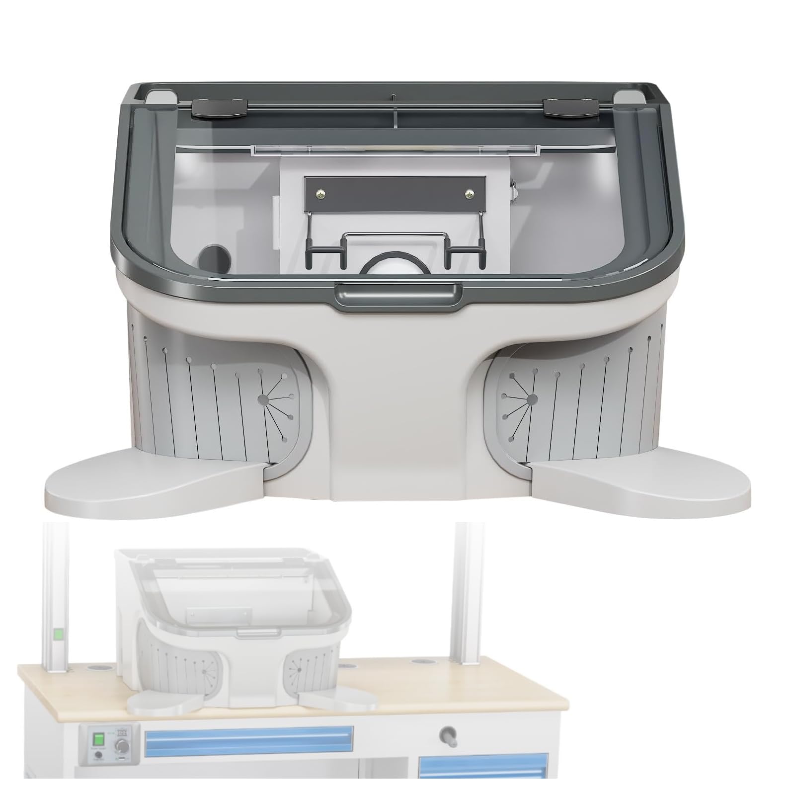 ZHENYUWANG Laboratory Benchtop Dust Collection Enclosure