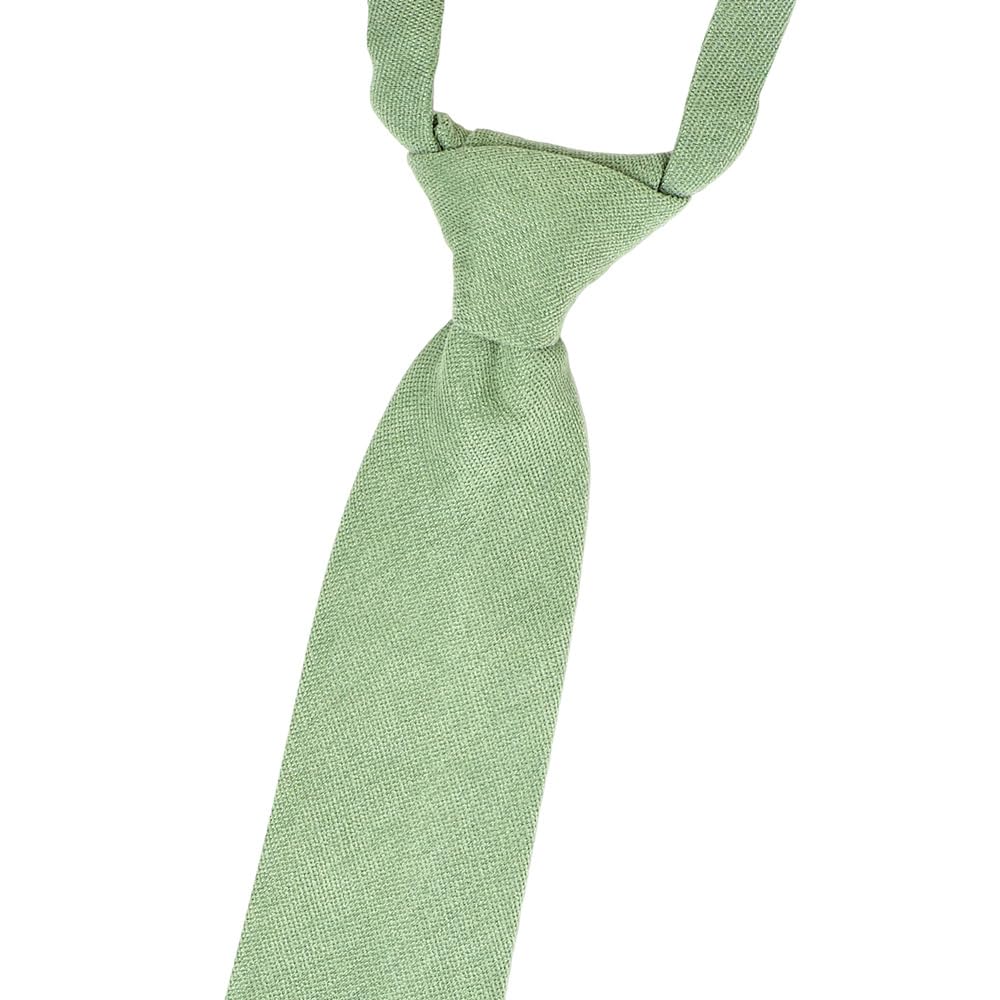 DB Dickie Bow Cravate élastique en coton mélangé de luxe pour enfant, vert sauge, vert sauge, taille unique