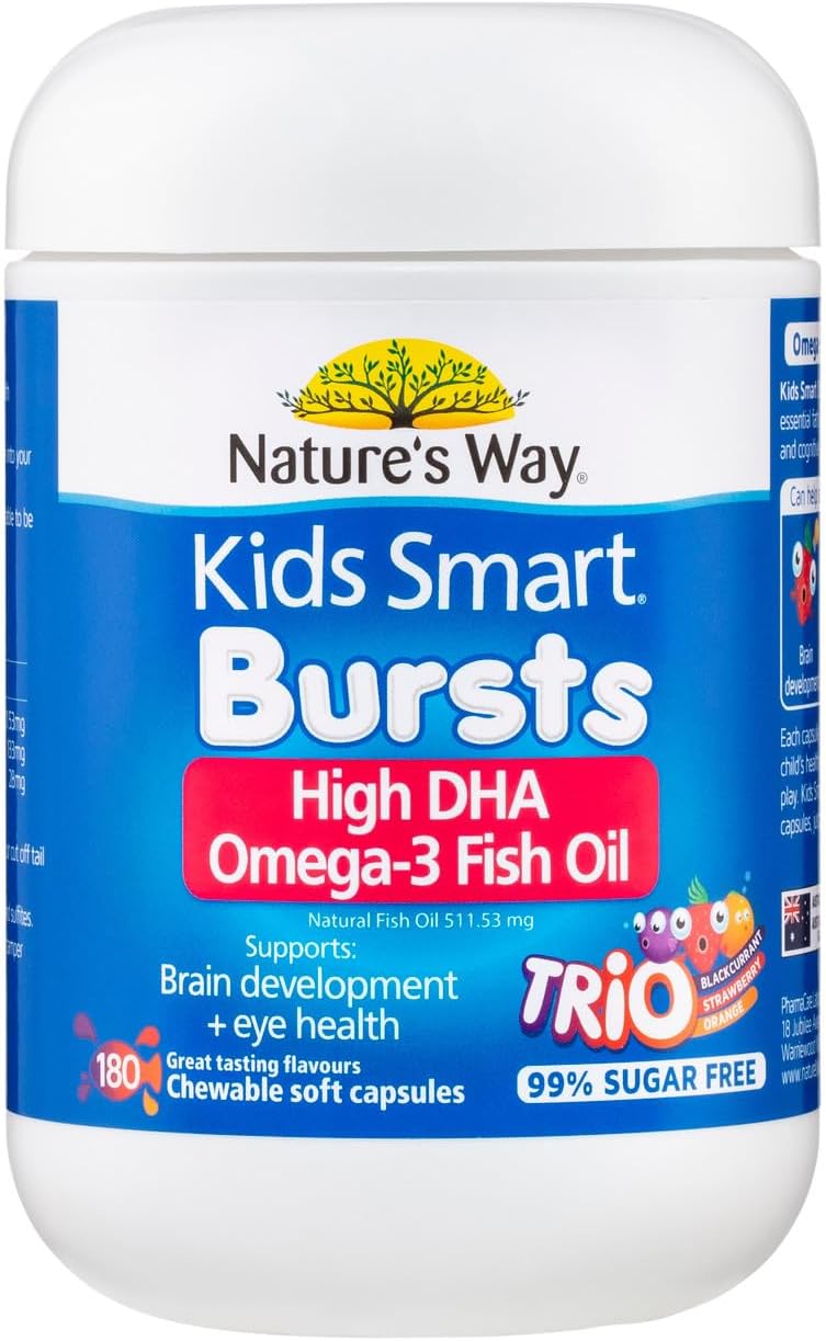 Nature's Way Kids Smart Omega 3 Fish Oil Trio 180 Capsules