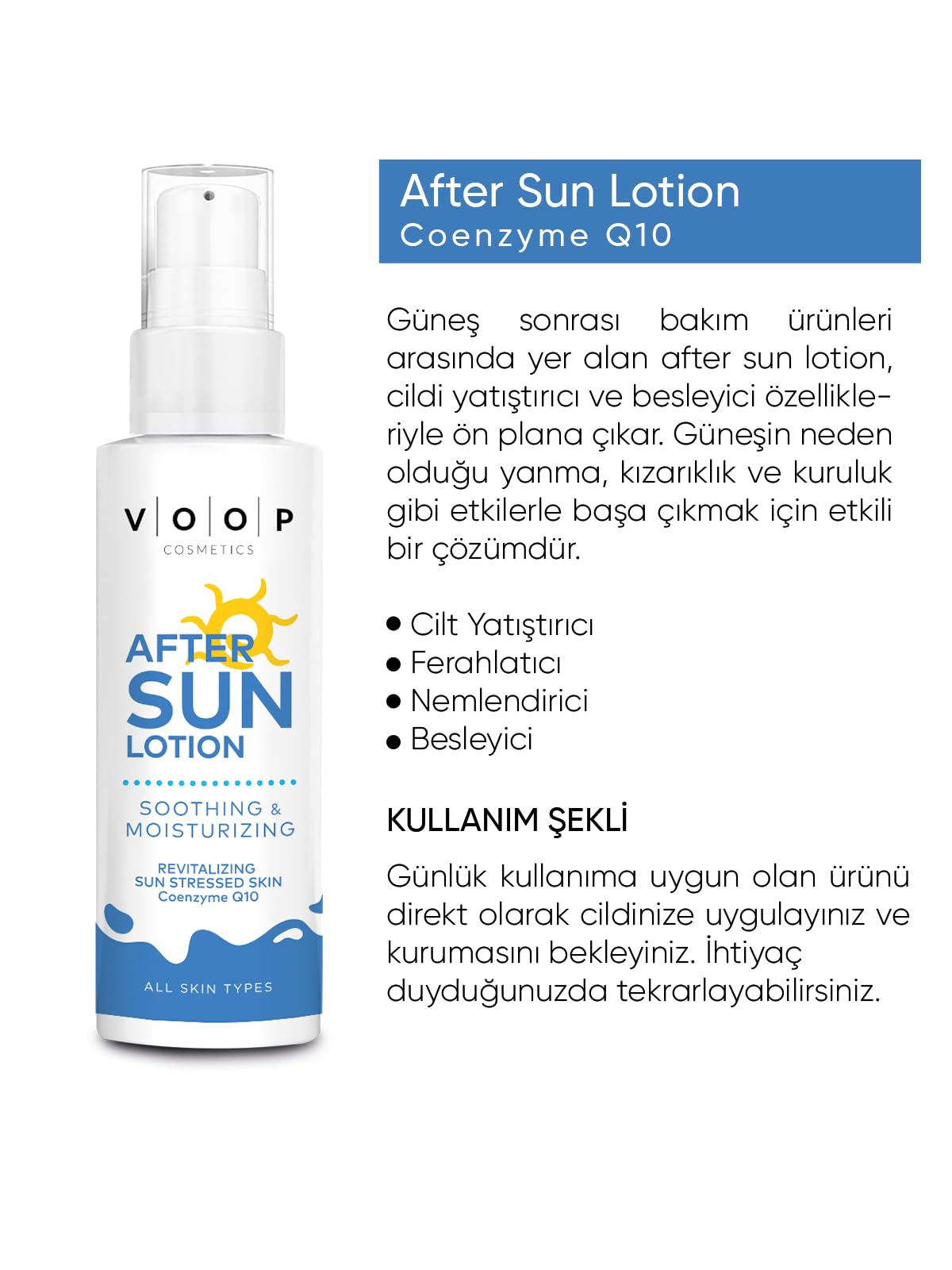VOOP Güneş Sonrası Losyon Co Q10 150 ml