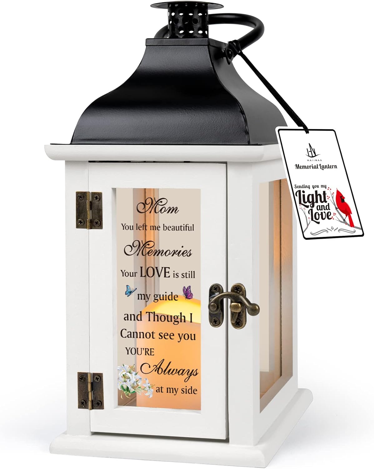 Memorial Lantern - Bereavement Sympathy Gifts for Loss of Mother Memorial Gifts for...
