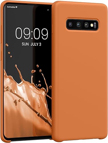 Miniatura 36 de kwmobile Funda Compatible con Samsung Galaxy S22 - Funda de teléfono de silicona TPU con acabado suave - Rojo Ruibarbo Piedra antigua,Azul