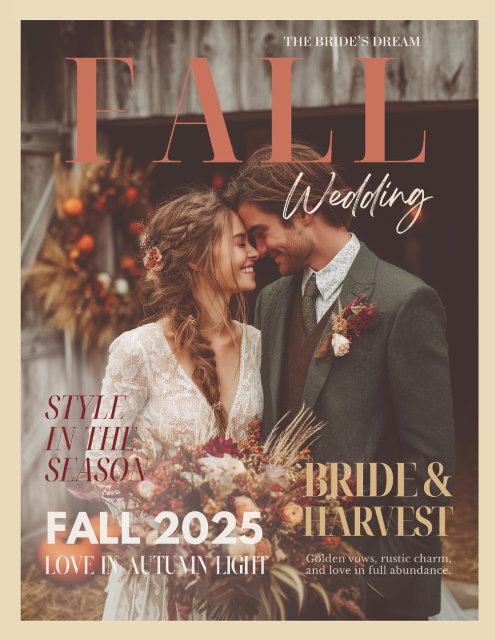 The Bride’s Dream Fall Wedding Magazine: A Modern Bridal Autumn Lookbook with Gown Ideas and Seasonal Decor Inspiration for Rustic, Boho, Indie, and Soulful Brides