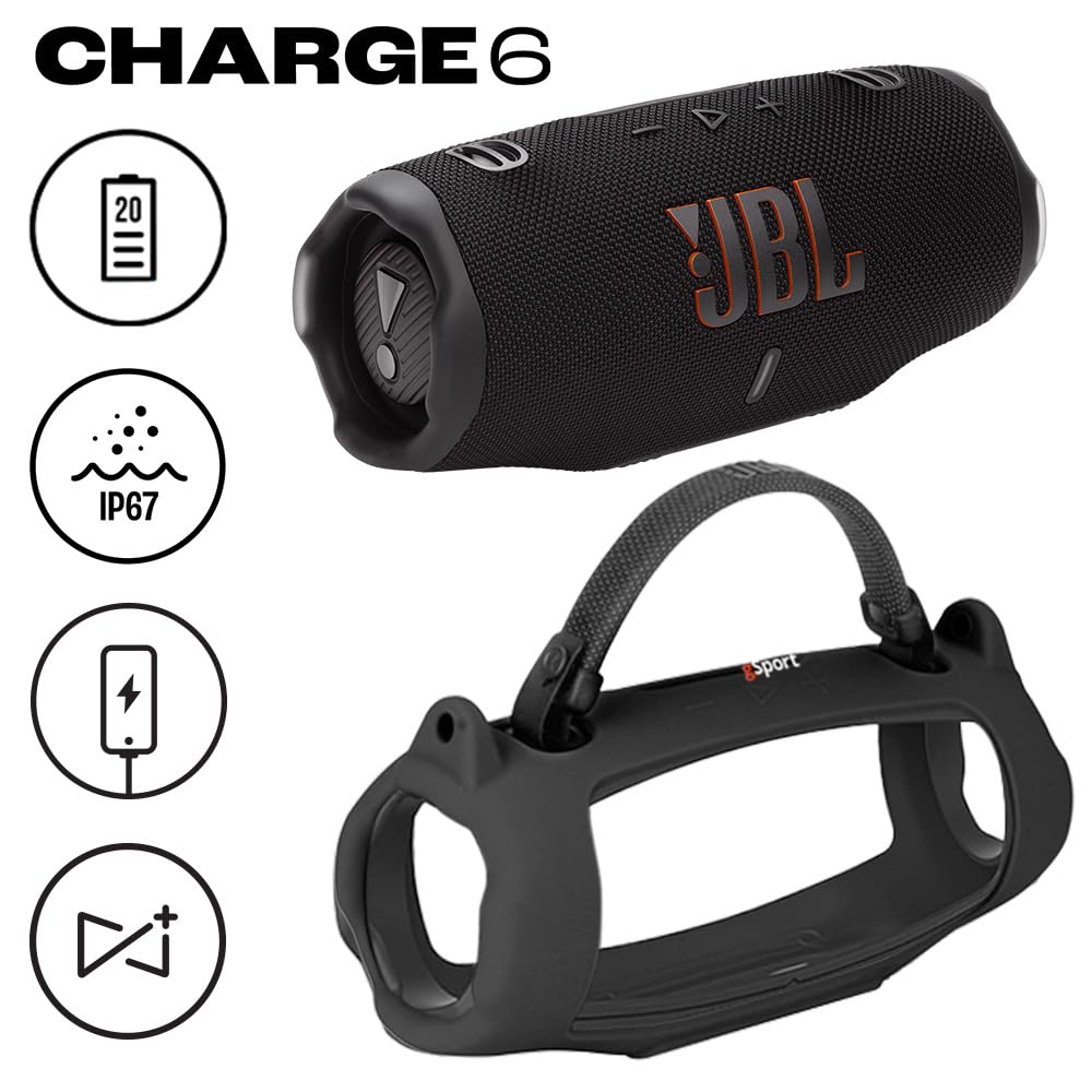 Amazon.com: JBL Charge 6 Waterproof Portable Speaker Bundle with
