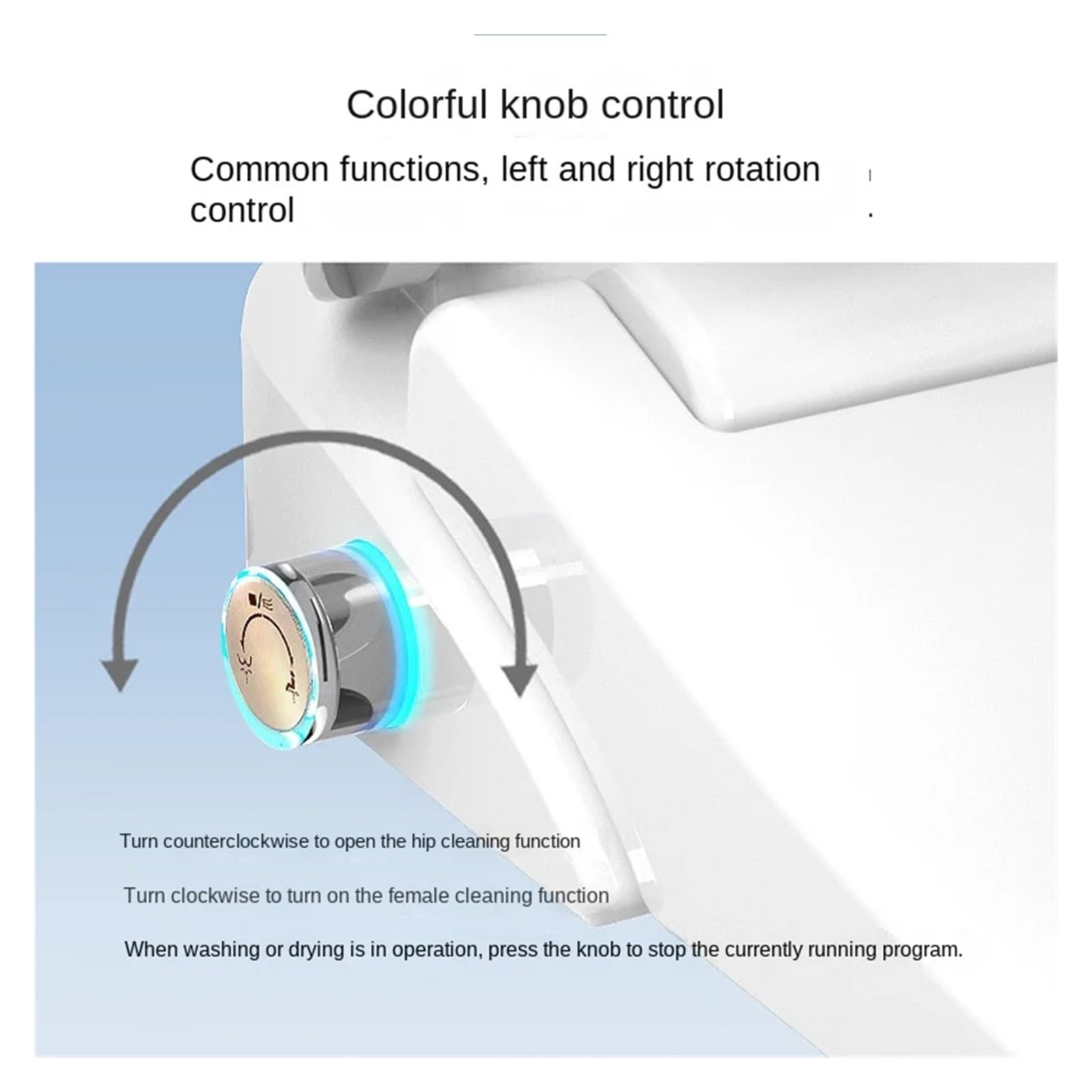 Tavoletta Wc Sedile bidet automatico con funzione di riscaldamento, sedile WC intelligente universale a forma di U e D(49cm Automatic cover,110V-130V)