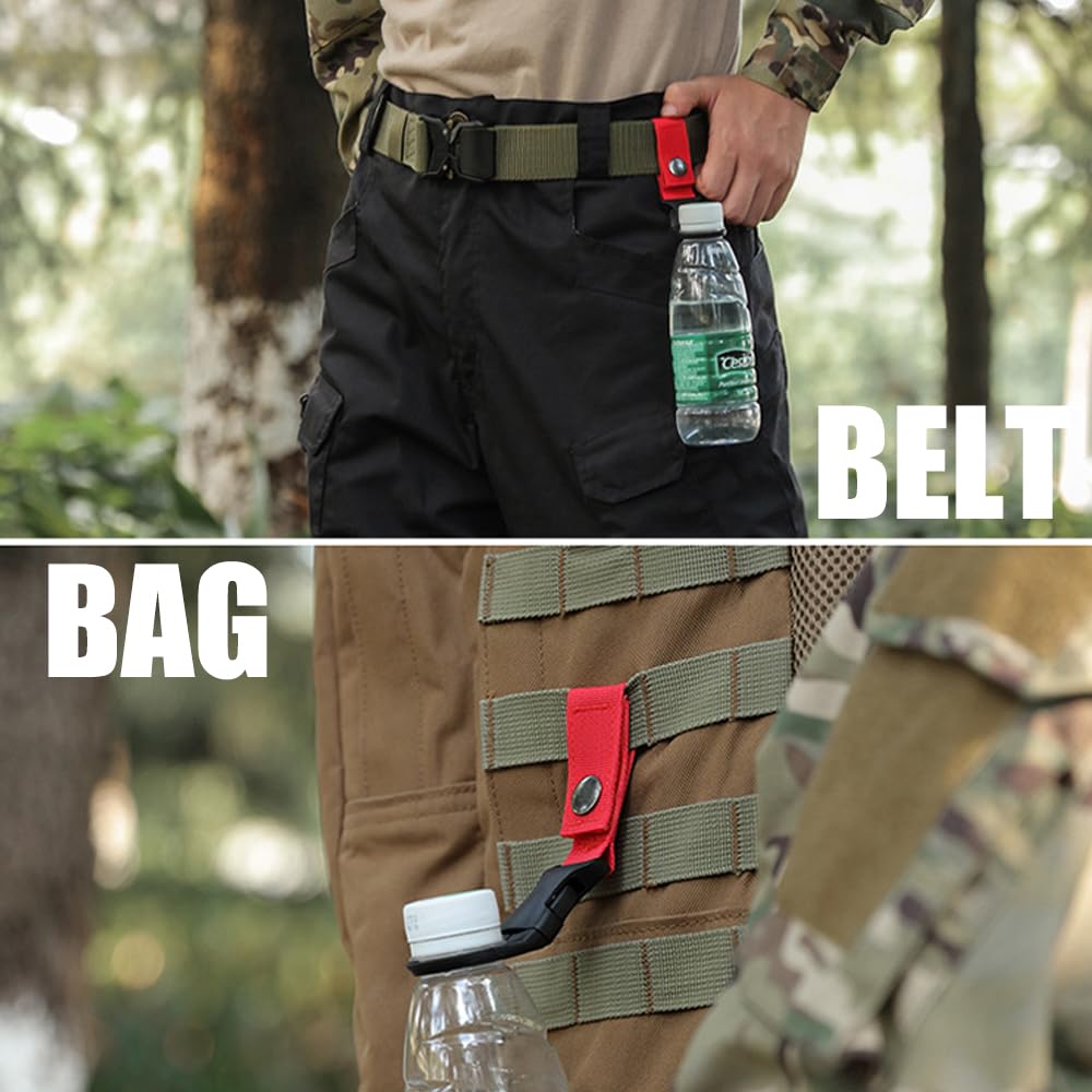 YERGOFE Hanging Bottle Buckle Clip Carabiner - 6 Pcs