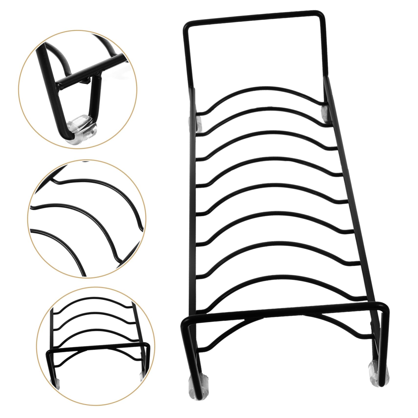 VINTORKY Kitchen Plate Holder Saucer Storage Holder Dish Drying Rack Over The Sink for Kitchen