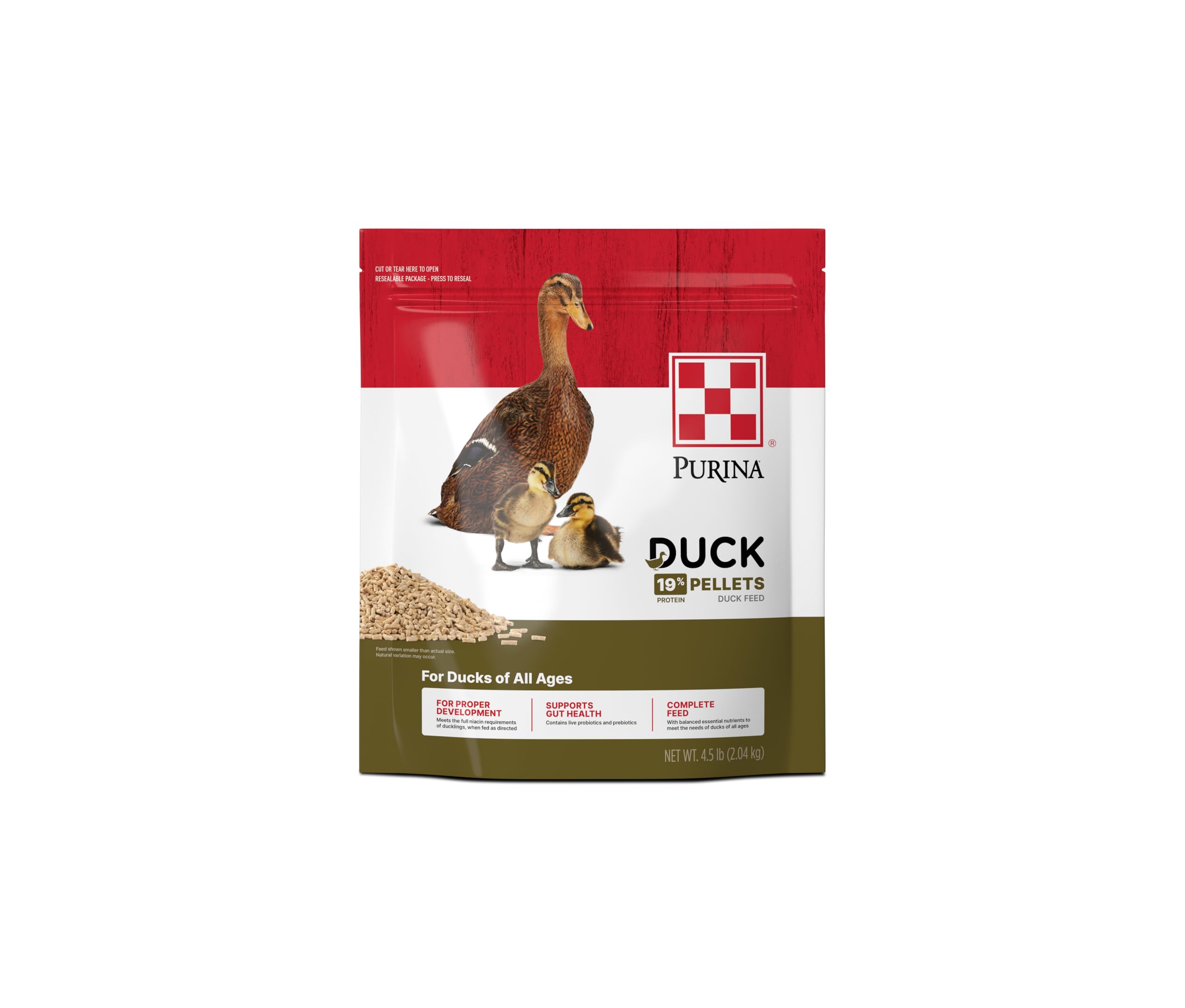 Purina | Nutritionally Complete Duck Feed for All Life-Stages | 4.5 Pound (4.5 LB) Bag