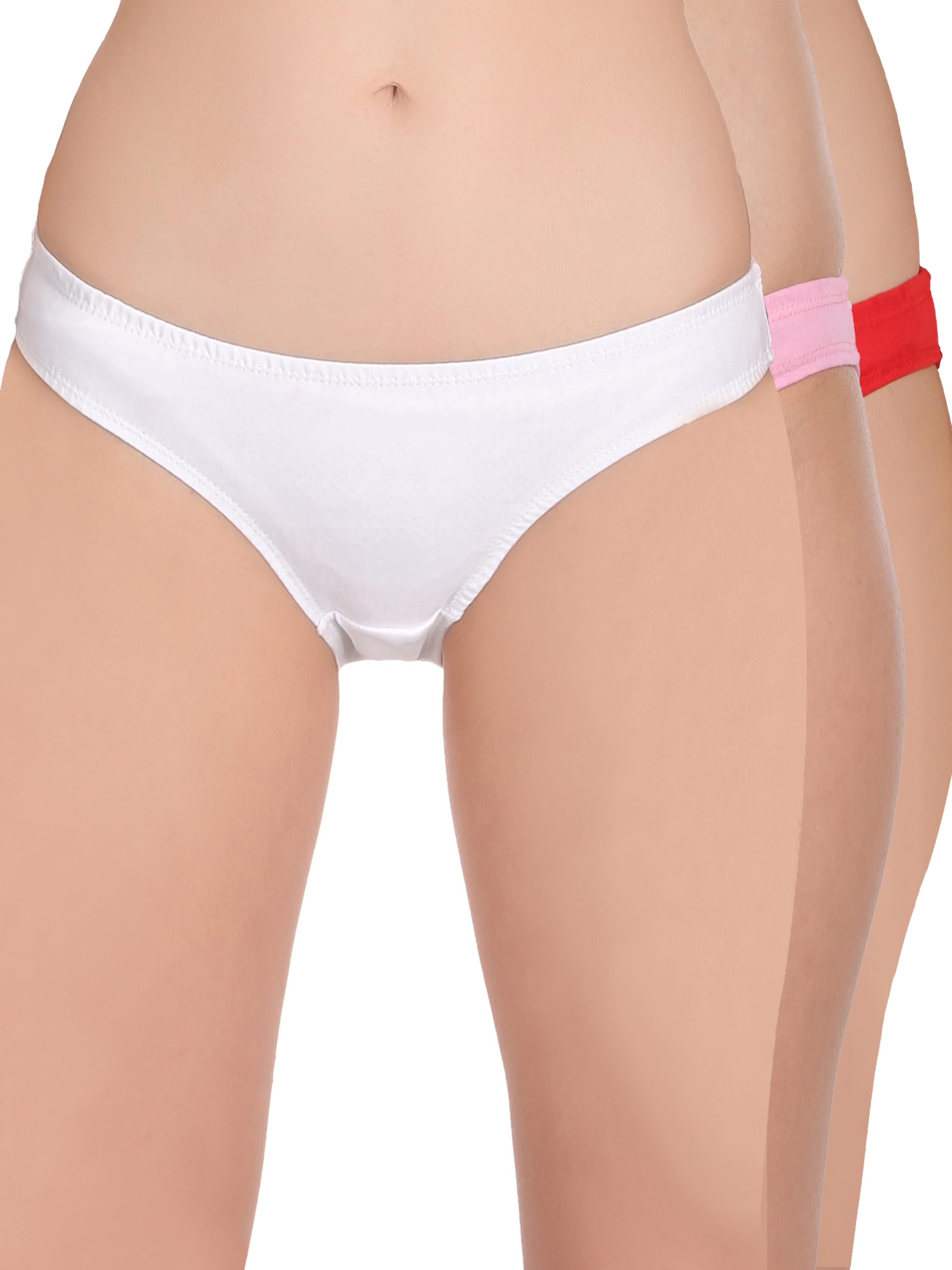 selfcare Women's Cotton Lycra Solid Panties Bikini Briefs Set (Pack of 3) (SN2453-S)-picture-23