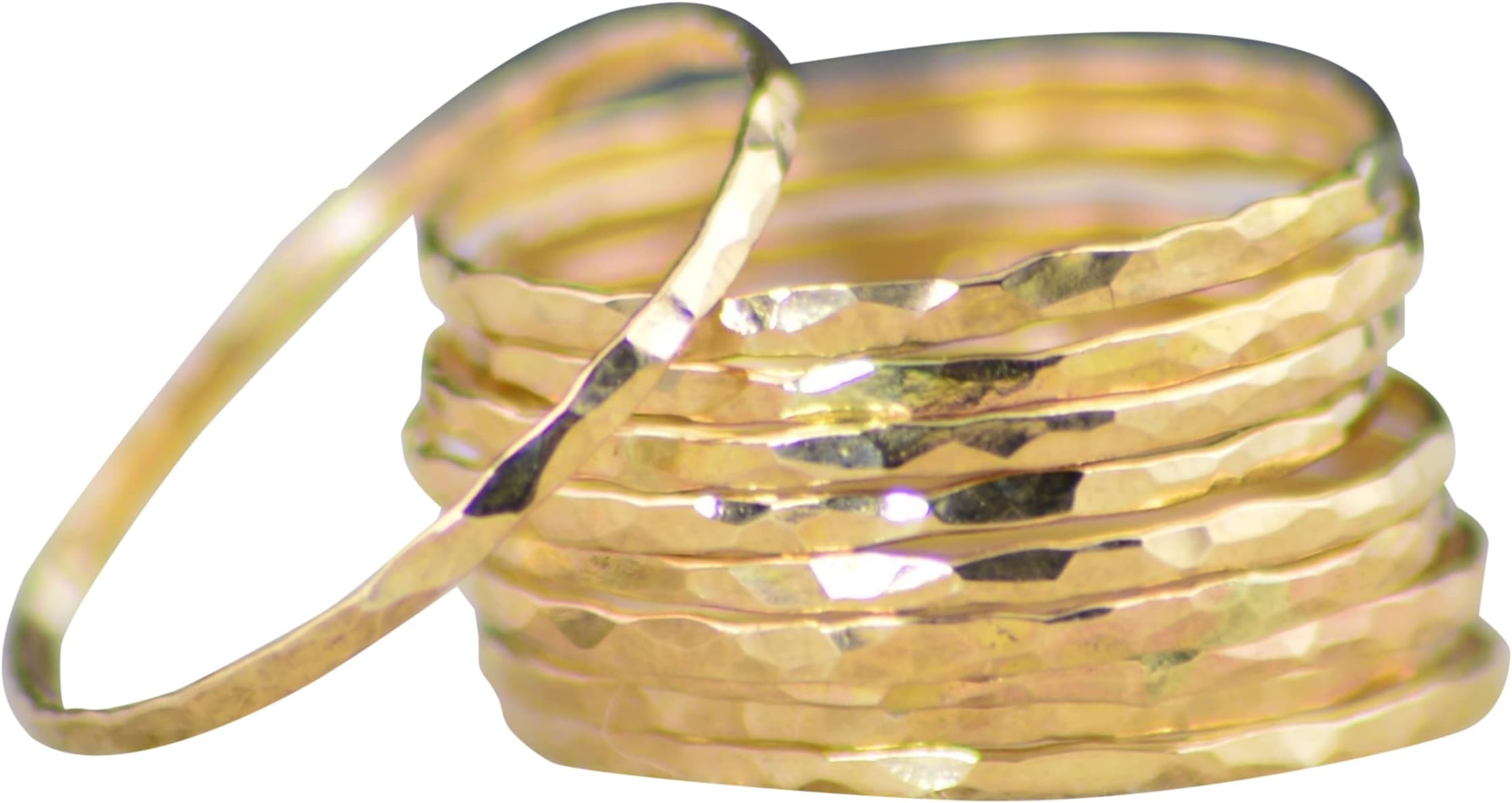 Super Thin 14k Gold Filled Stackable Rings (sold per ring)