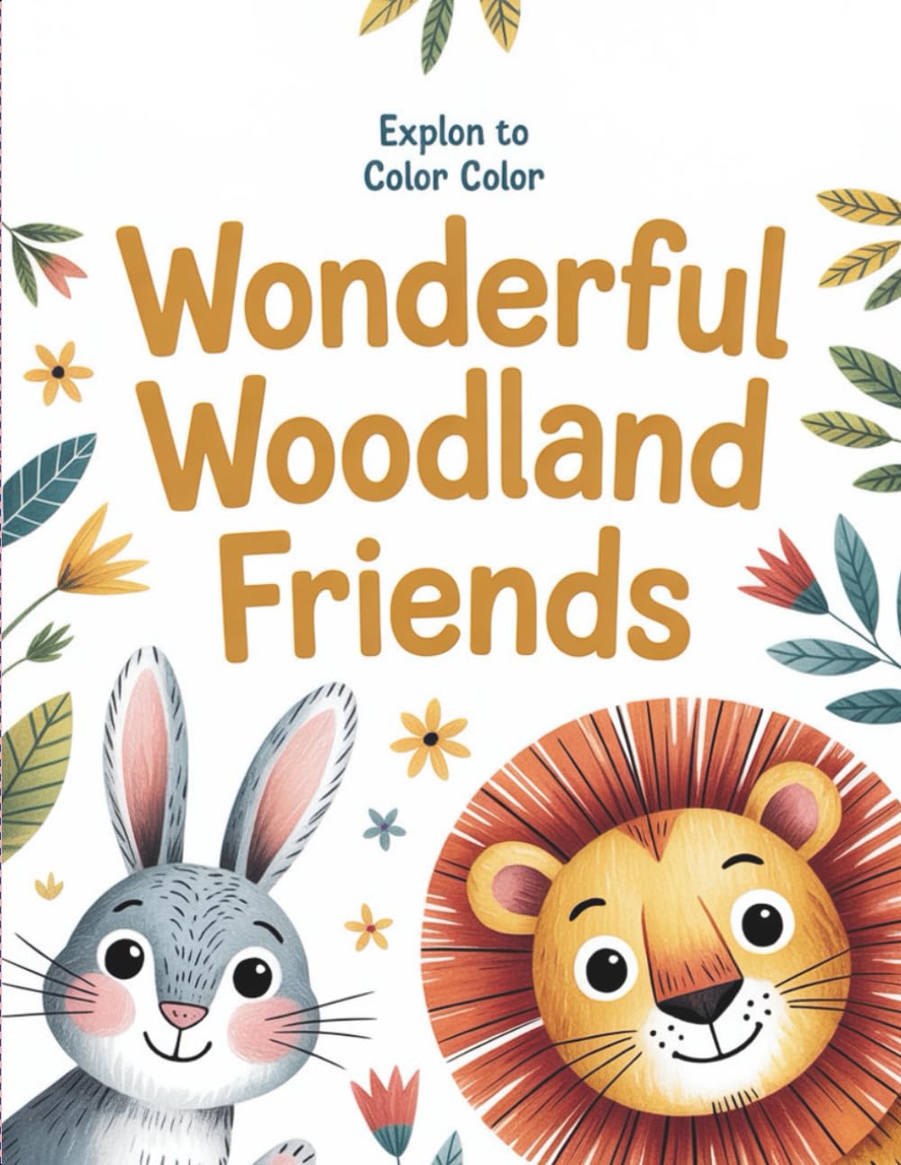 wonderful woodland friends: Fun Coloring for Kids Ages 3-7