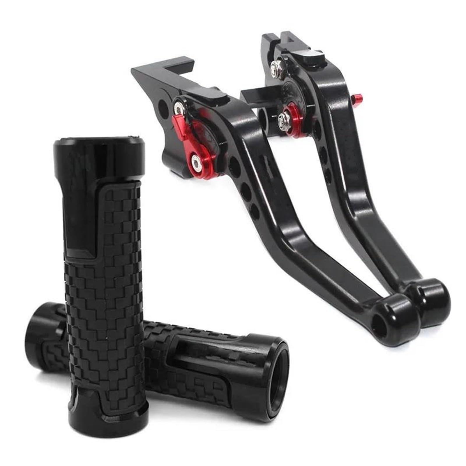 Zcpopknhnz Blackred B For Yzf-R6 Yzf R6 Yzfr6 1999 2000 2001 2002 2003 2004 Motorcycle Brake Clutch Levers Handle Bar Handbrak(Blackred B)