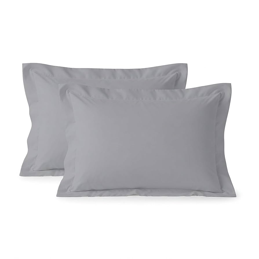 NTBAY 2 Pack 100% Brushed Microfiber Oxford Pillowcases, 1800 Super Soft And Cozy, Wrinkle, Fade, Stain Resistant King Oxford Pillow Cases | Hotel Quality Pillow Shams, 50x90 Cm, White