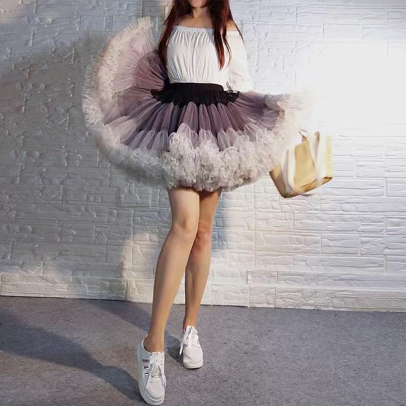 Petticoat Skirt for Women's Tulle Underskirts for Dresses Puffy Tutu Ballet Crinoline Under Fluffy - Image 6