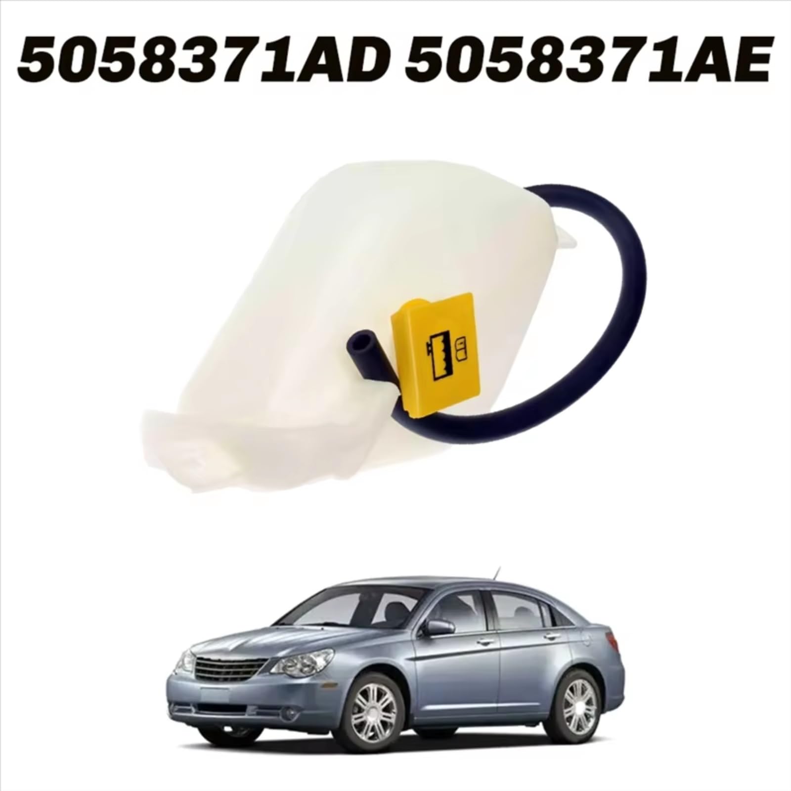 Vaschetta di espansione Compatibile Con Dodge Für Avenger 2008 2009 2010 2011 2012 5058371AD 5058371AE Serbatoio Liquido Raffreddamento Motore Serbatoio Espansione Acqua