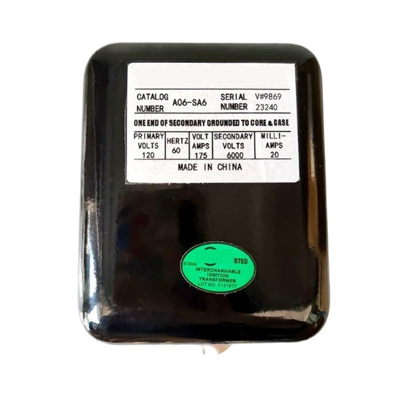 UOUOBEAR Ignition Transformer A06-SA6（120V, High Voltage Spark Transformer for Furnace, Boiler