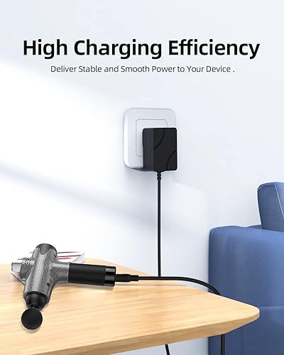 Miniatura 6 de Cargador adaptador de CA de 26 V de repuesto para Renpho RF-GM168 RENPHO C3 JYH37-2400650-CA, TaoTronics TT-PCA003SPF, Flyby F1Pro, Chirogun Deep