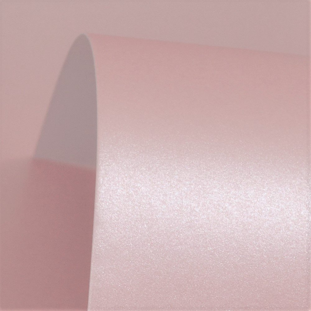 Dusky Pink (Rosa) Pearlised Card 300gsm - A1 5 Sheets