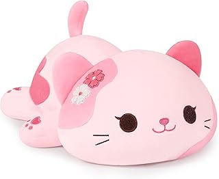 Sponsored You’re seeing this ad based on the product’s relevance to your search query.Learn more about this advertisement shownicer Plush Toy Cat Cuddly Toy Kawaii Cat Plush Cushion Toy Kitten Plush Throw Pillow Gift for Children Girls 3+ Years (Pink, 30 cm)