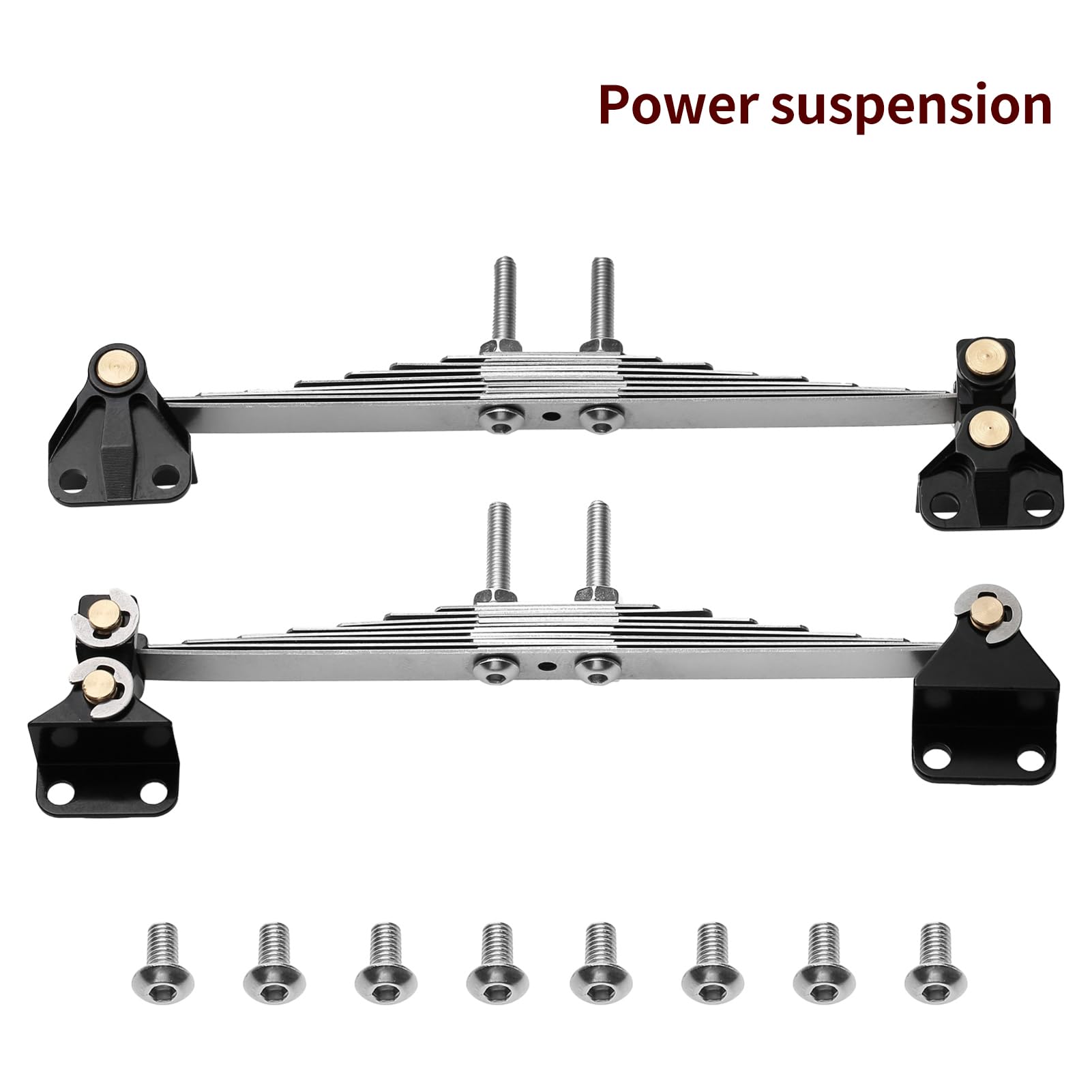 Goolsky Kit de Suspension en métal alimenté, Remplacement pour Tamiya 1/14, Tracteur télécommandé, Camion, télécommande, Mise à Niveau de Voiture, pièces de Rechange