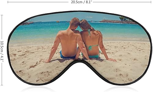 Miniatura 4 de Máscara de ojos personalizada para dormir máscara de sueño personalizada diseño de tu propia imagen texto logotipo suave ajustable para hombres