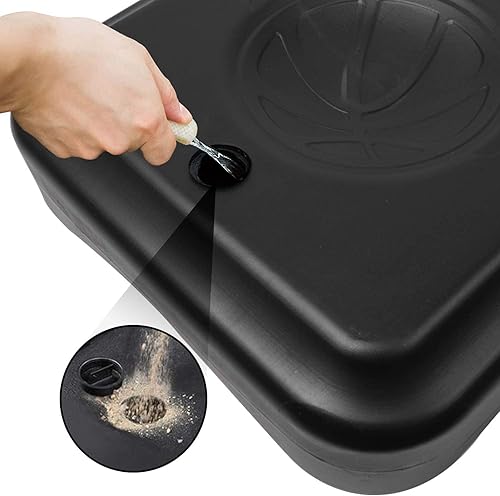 Miniatura 7 de Dripex Aro de baloncesto para exteriores, altura ajustable, sistema de baloncesto portátil con tablero inastillable para adultos, adolescentes y