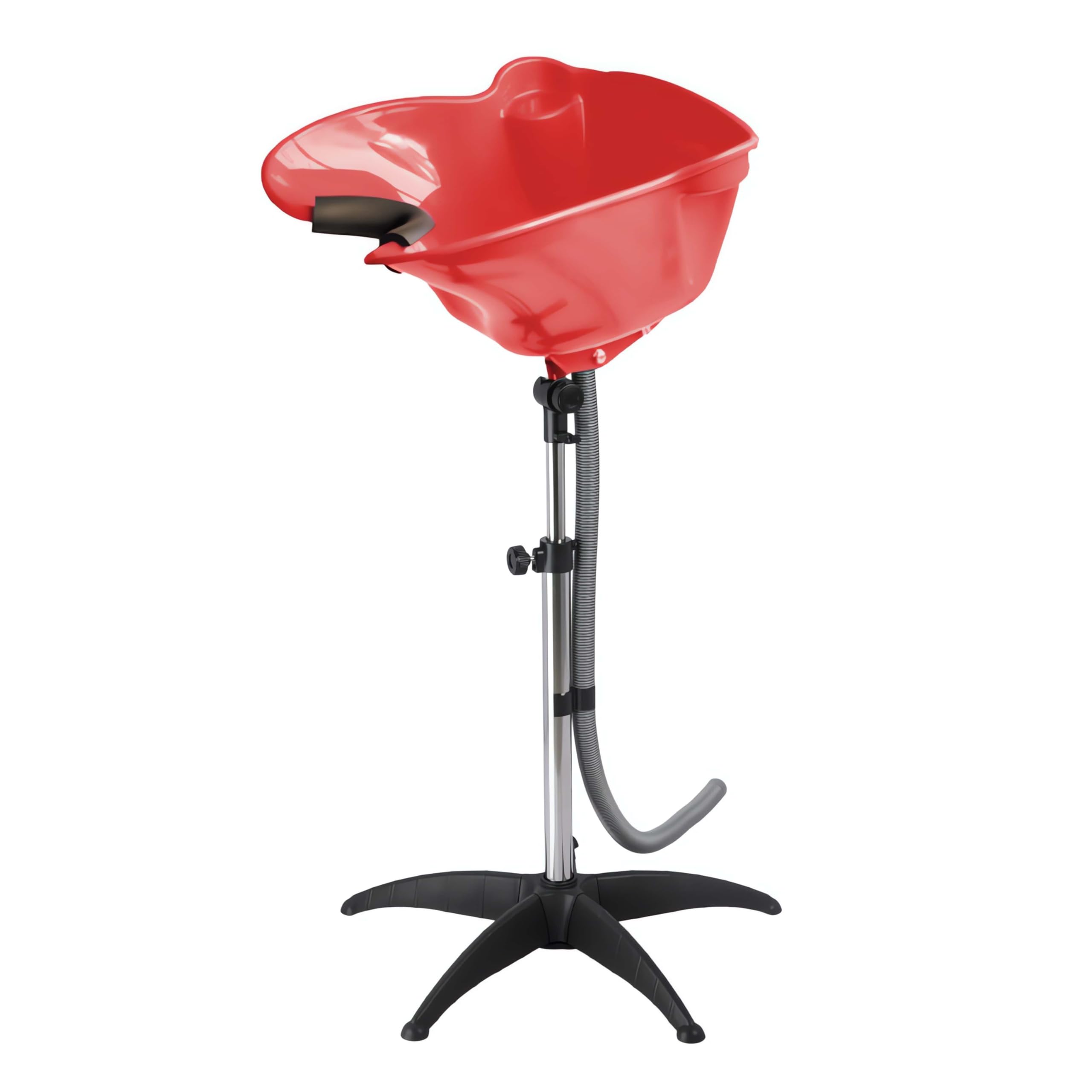 Biotiff Red Modern Freestanding Hairdressing Head Wash Tray - 50X50x28 Cm