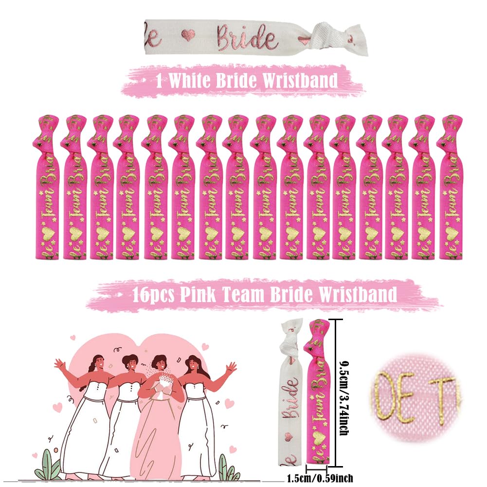 Lot De 12 Bracelets Team Bride Colorés – Accessoires Pour Enterrement De Vie De Jeune Fille Et Fêtes