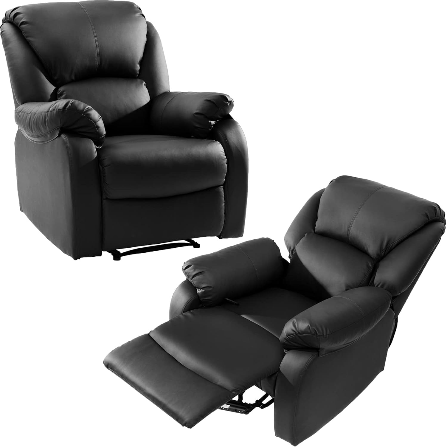 WZFANJIJ Silla reclinable Individual Respaldo ergonómico y Asiento Acolchado Salón Sillón Cómodo Asiento de Cine en casa Sofá reclinable de Tela de poliéster