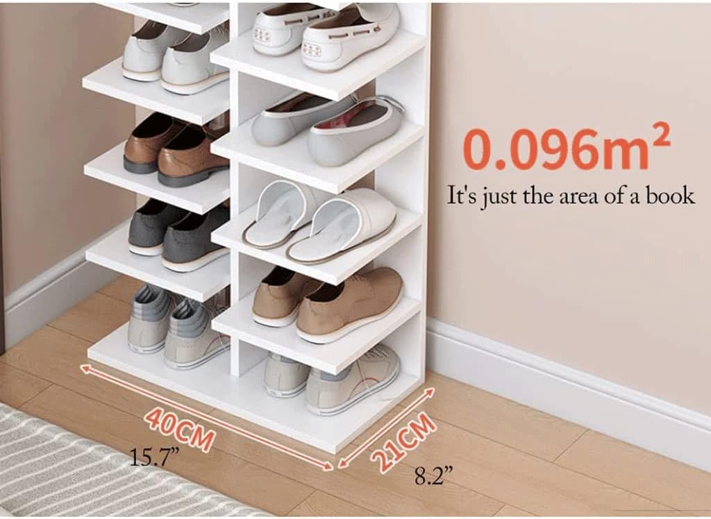 Shoe Rack Free Standing Shoe Racks Simple Classic 8-Tier with Drawer Shoe Shelf Large Capacity Home Shoe Storage Organizer Stable Durable Star of Light (Shoe Rack a)