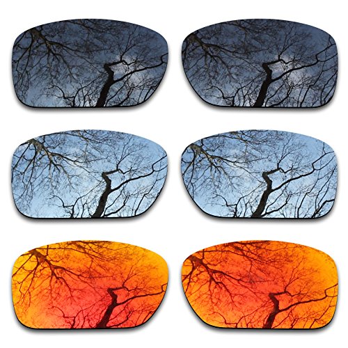 3 Pair Polarized Replacement Lenses for Oakley Turbine OO9263 Pack-BSF3