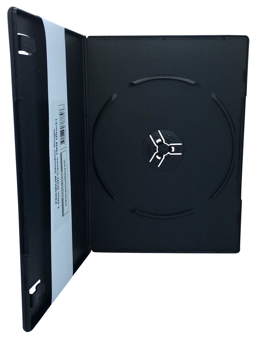 checkoutstore Premium Slimline Single 1-disc DVD Hüllen 7 mm 200 Units schwarz