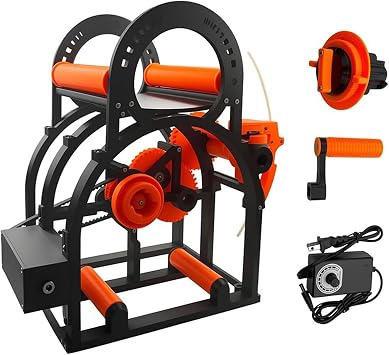 Electric Filament Spool Rewinder, Adjustable Speed Removable Design for Universal Wire Spools 3D Printer Accessory