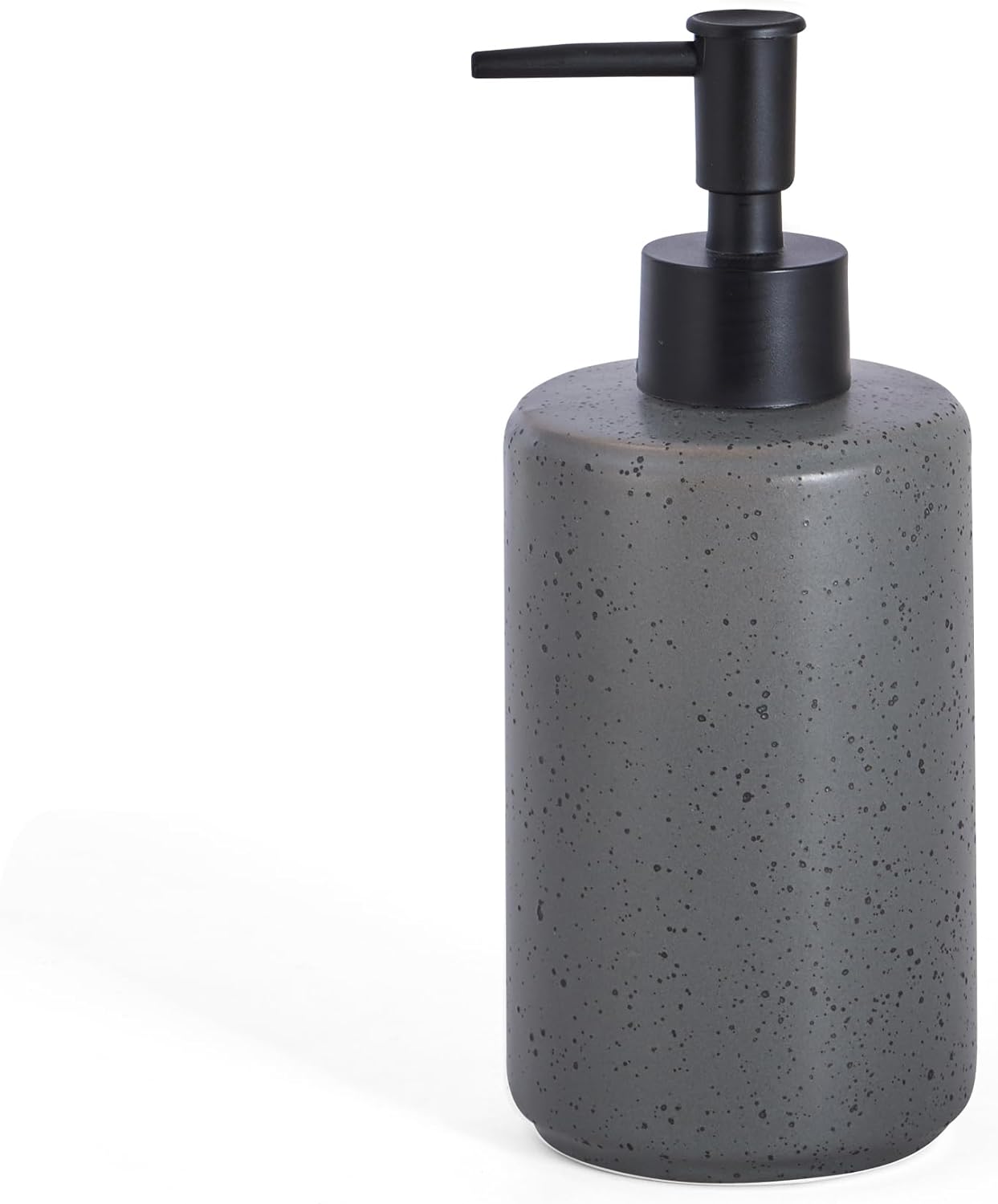 Bathroom Hand Soap Dispenser Set, 14oz Speckled Dish Soap Dispenser for Kitchen, Ceramic Liquid Soap Pump Bottle for Shampoo, Lotion, Conditioner, Modern Farmhouse Bathroom Decor