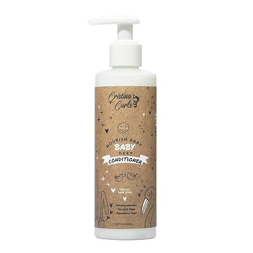 Cristina's Curls Acondicionador para bebés deslizamiento suave para pequeños enredos y humedad suave