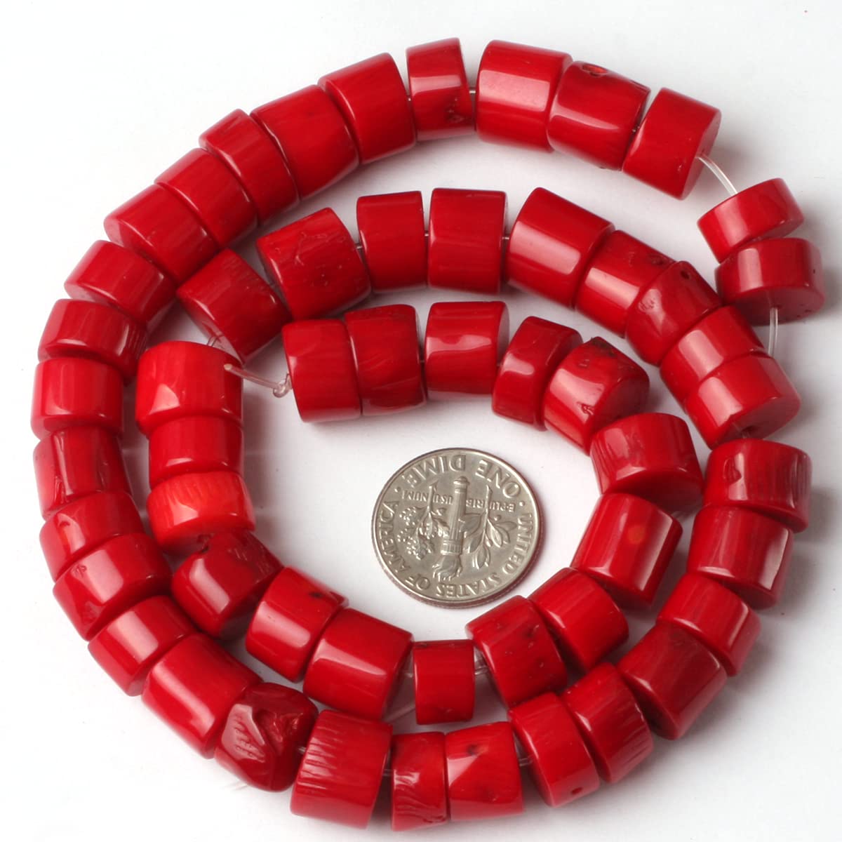 Natürlicher Edelstein, 8 Mm, Rote Korallenperlen, Poliert