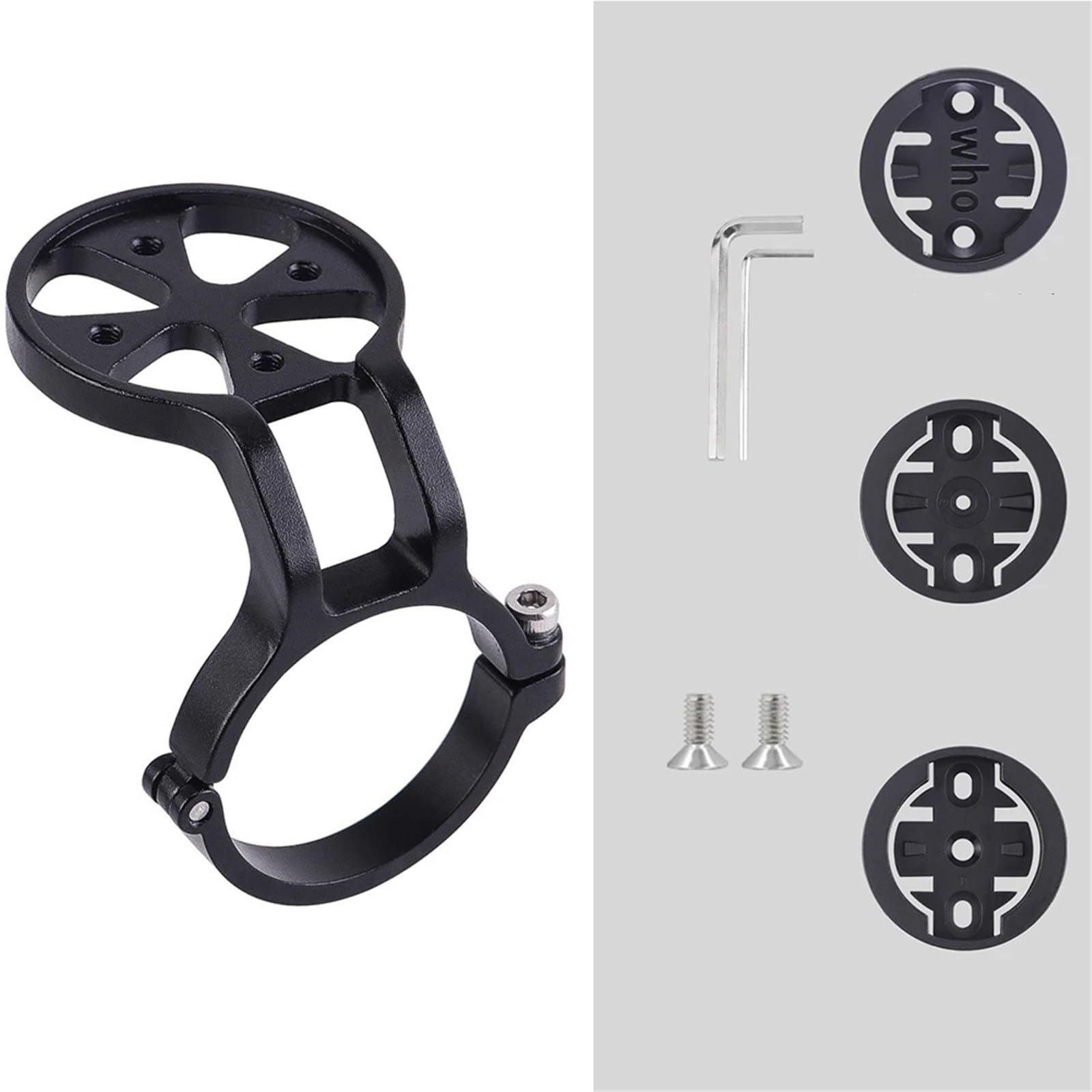 Supporto per computer da manubrio per bicicletta, in lega di alluminio, leggero, per cronometro, GPS, bici da strada (4 pezzi)