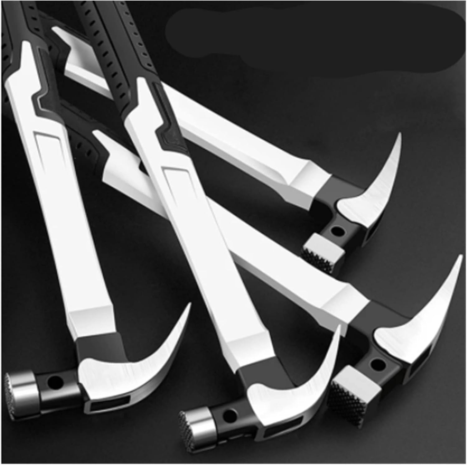 Double-Sided Hammer Geological Hammer Fit for Claw Hammer Carbon Steel Woodworking Hammer Multi-Tool Non-Slip Percussion Surface and Shockproof Square Round Head Hand Tool (Color : A-25mm)