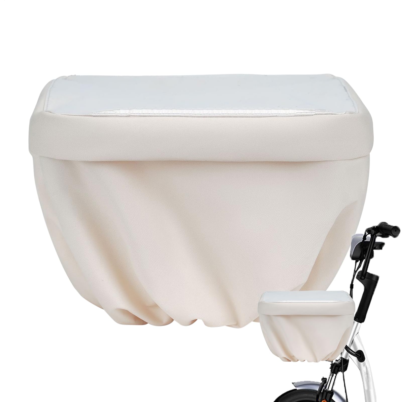 Cubierta de cesta de bicicleta impermeable negra para lluvia y protección de carga