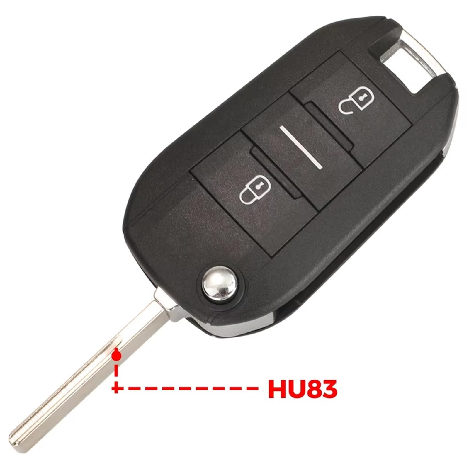 Compatibile Con Citroen Per C3 2009 2010 2011 2012 2013 2014 2015 2016 2017 2018 2019 C4 2004-2018 2 3 Pulsanti Custodia Chiave A Distanza HU83 VA2(2 Buttons HU83)