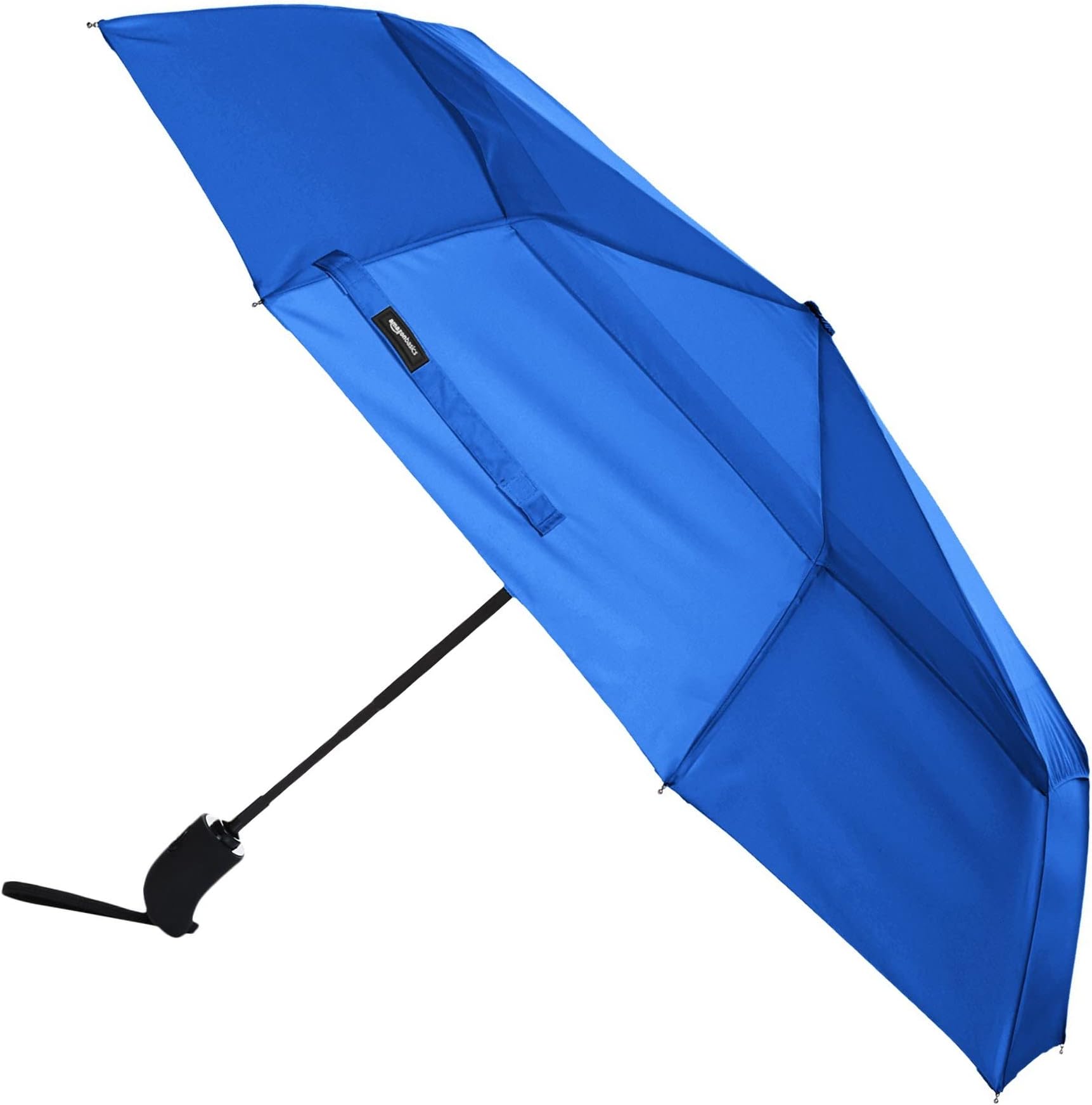 AmazonBasics Automatic Open Travel Umbrella with Wind Vent - Royal Blue